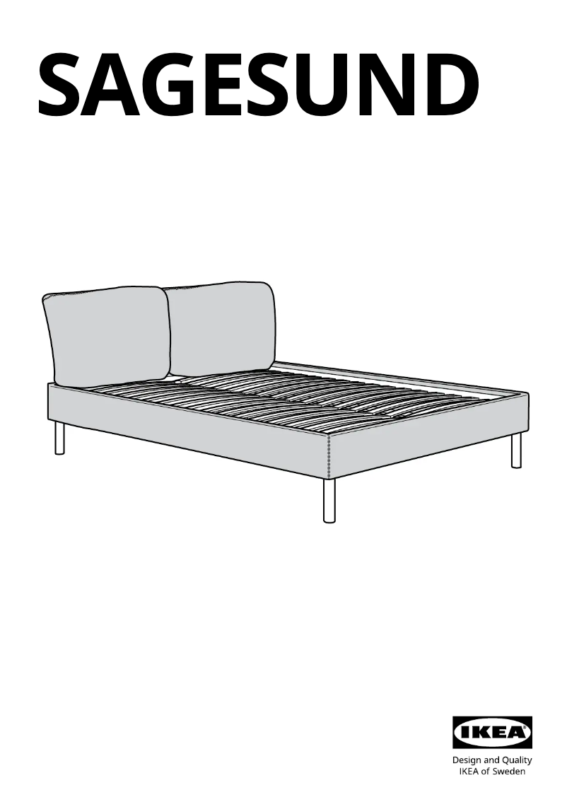Page 1 de la notice Manuel utilisateur Ikea SAGESUND 104.903.81