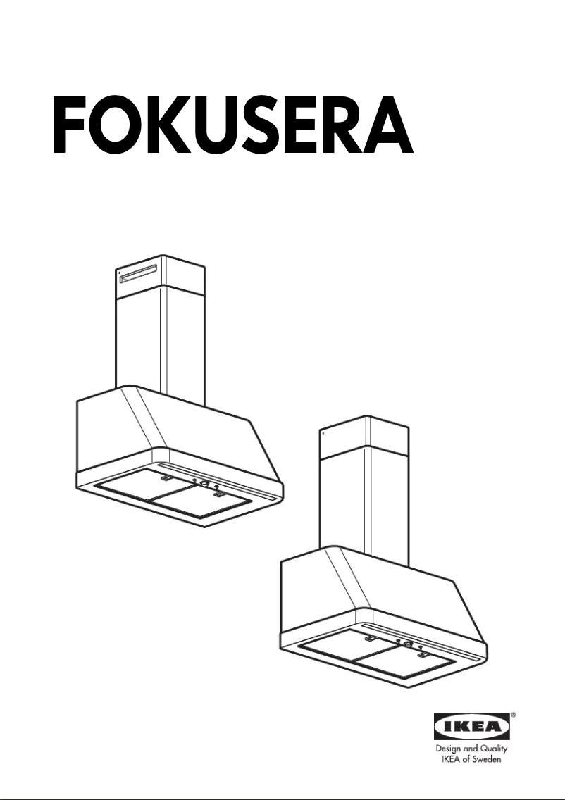 Page 1 de la notice Instructions / montage Ikea FOKUSERA