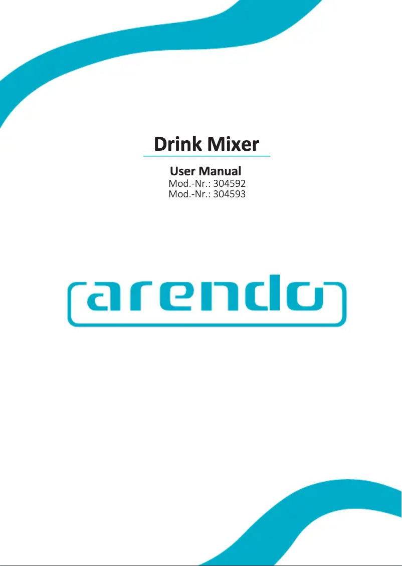Page 1 de la notice Manuel utilisateur Arendo 304592