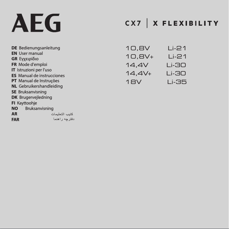 Página 1 del manual Manual de usuario AEG CX7-35ÖKO