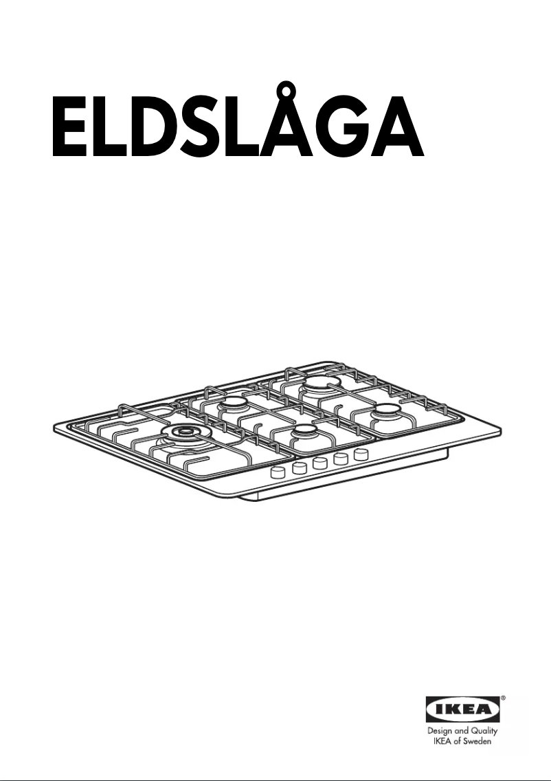 Page 1 de la notice Instructions / montage Ikea ELDSLÅGA