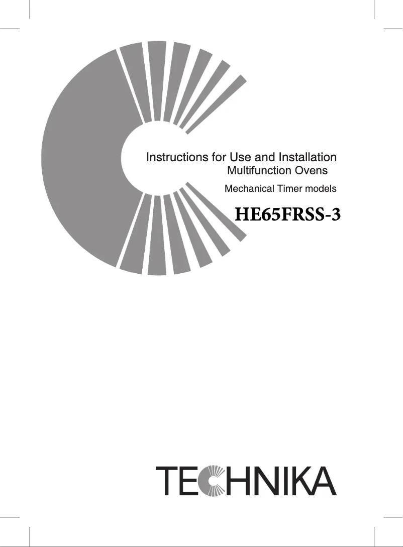 Página 1 del manual Manual de usuario Technika HE65FRSS-3