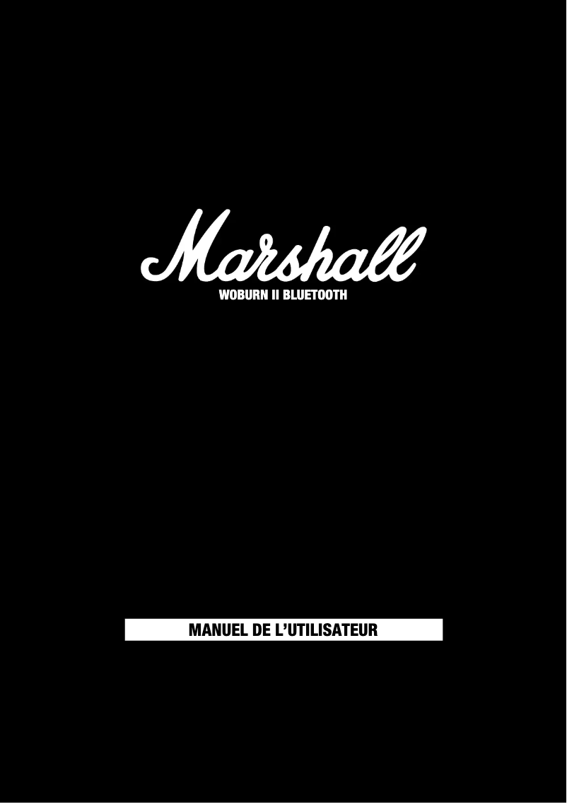Page 1 de la notice Manuel utilisateur Marshall Woburn II Bluetooth