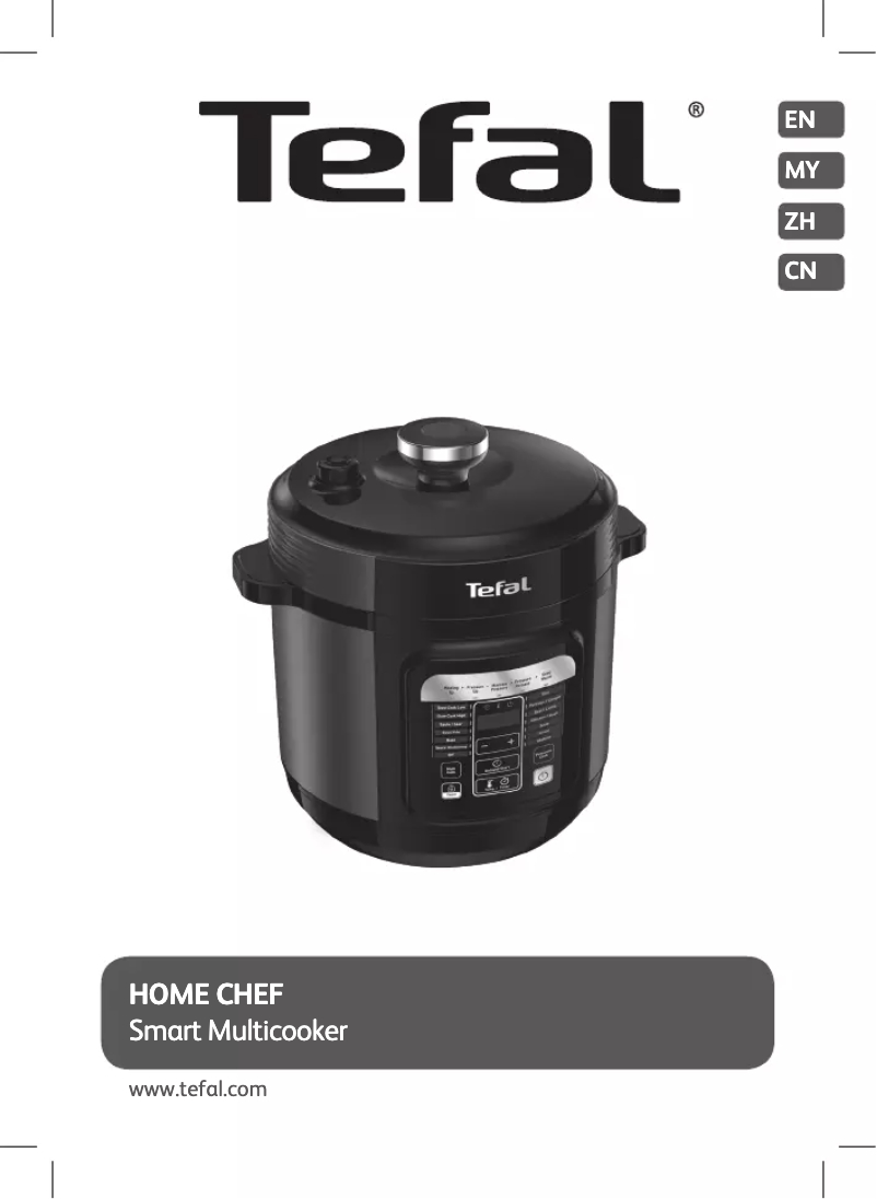 Page 1 of the manual User Manual Tefal Home Chef Smart CY601D