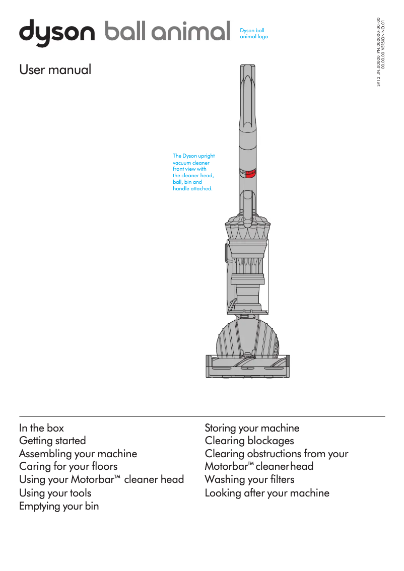 Page 1 de la notice Manuel utilisateur Dyson Ball Animal 3