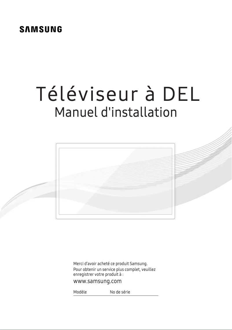 Page 1 de la notice Manuel utilisateur Samsung HG40NF693GF