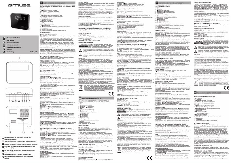 Page 1 of the manual User Manual Muse M-165