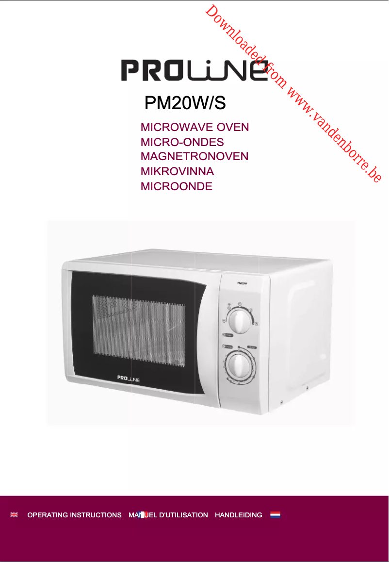 Página 1 del manual Manual de usuario Proline PM20W/S