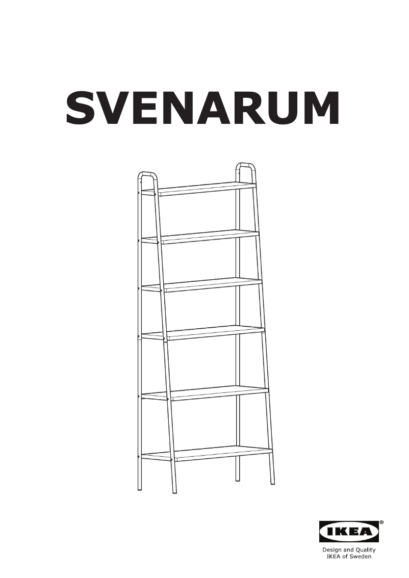 Page 1 de la notice Manuel utilisateur Ikea SVENARUM 105.003.23