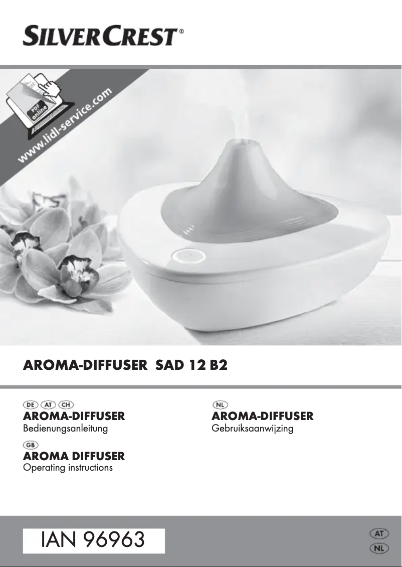Page 1 de la notice Manuel utilisateur SilverCrest SAD 12 B2 Design 1