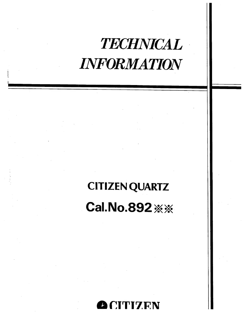 Page 1 de la notice Manuel utilisateur Citizen CAL 8920