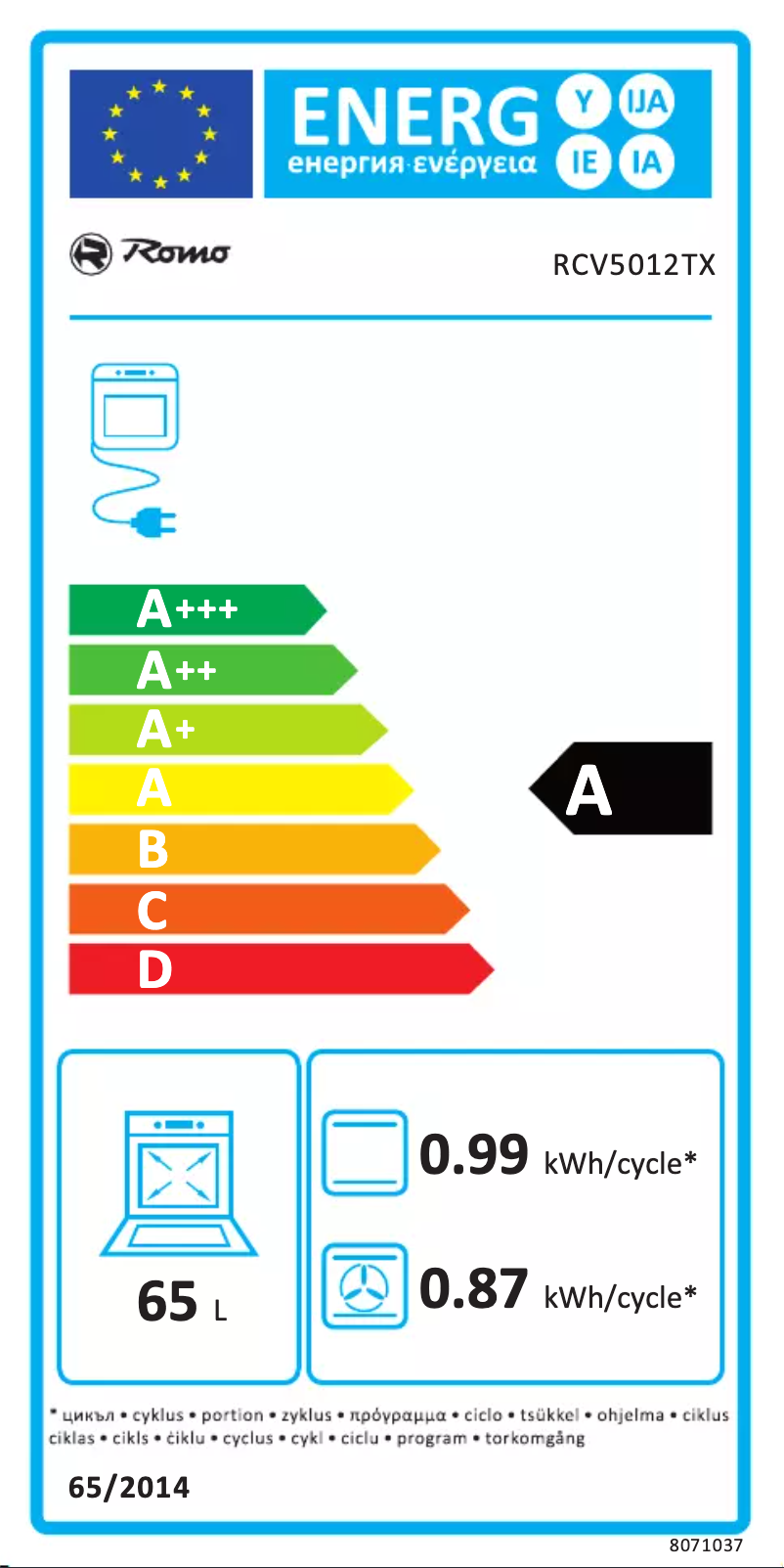 Page 1 of the manual User Manual Romo RCV5012TX