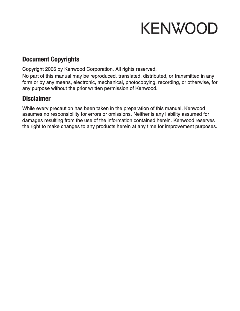 Page 1 de la notice Manuel utilisateur Kenwood KMC-30