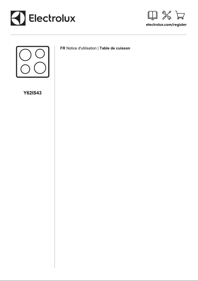 Página 1 del manual Manual de usuario Electrolux Y62IS43