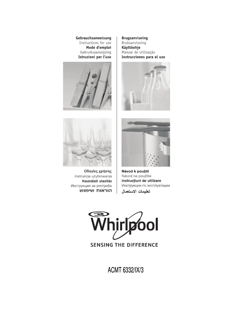 Página 1 del manual Manual de usuario Whirlpool ACMT 6332/IX/3
