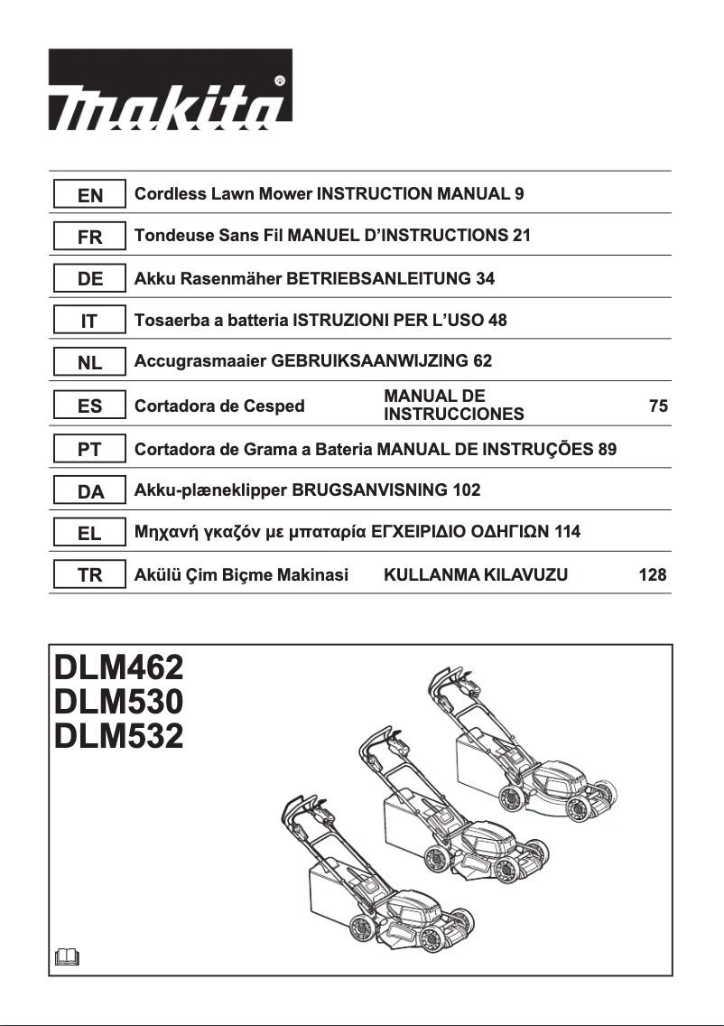Page 1 de la notice Manuel utilisateur Makita DLM532PT4