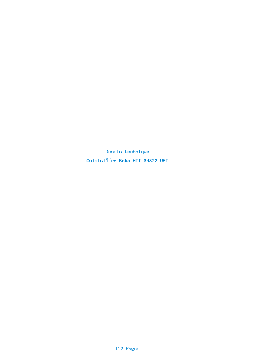 Image de la première page du manuel de l'appareil HII 64822 UFT