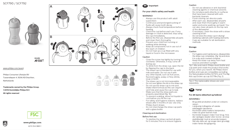 Página 1 del manual Manual de usuario Philips AVENT SCF790
