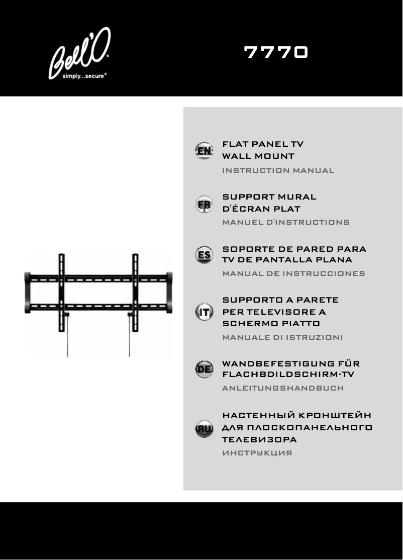 Page 1 de la notice Manuel utilisateur Bell'O 7770B