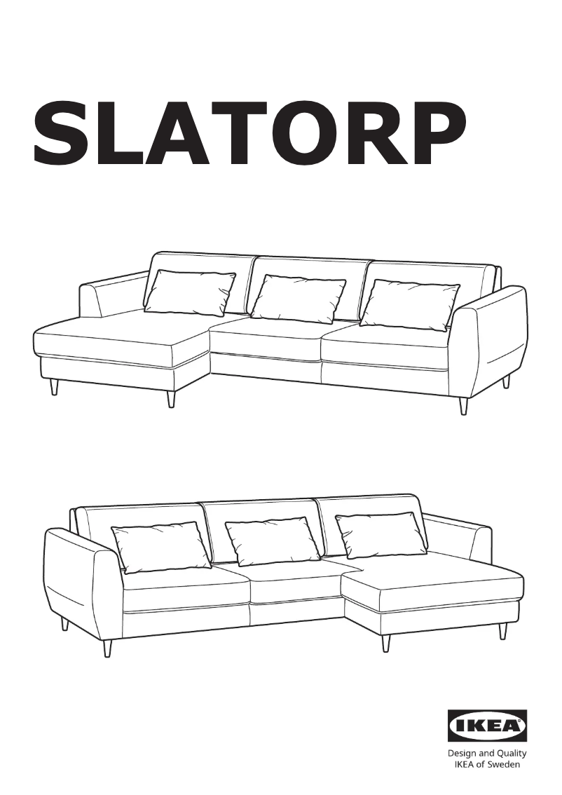 Page 1 de la notice Manuel utilisateur Ikea SLATORP 505.122.58