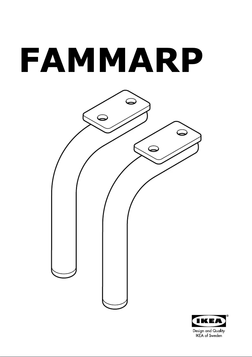 Page 1 de la notice Manuel utilisateur Ikea FAMMARP 404.959.90