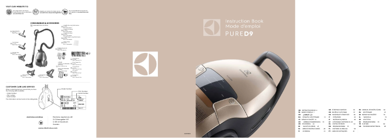 Página 1 del manual Manual de usuario Electrolux PD91-4RR