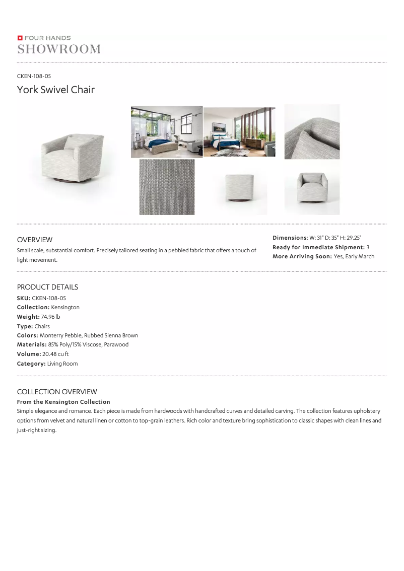 Page 1 de la notice Manuel utilisateur Four Hands CKEN-108-05