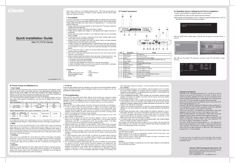 Image de la première page du manuel de l'appareil P216I7-W7P-120/4