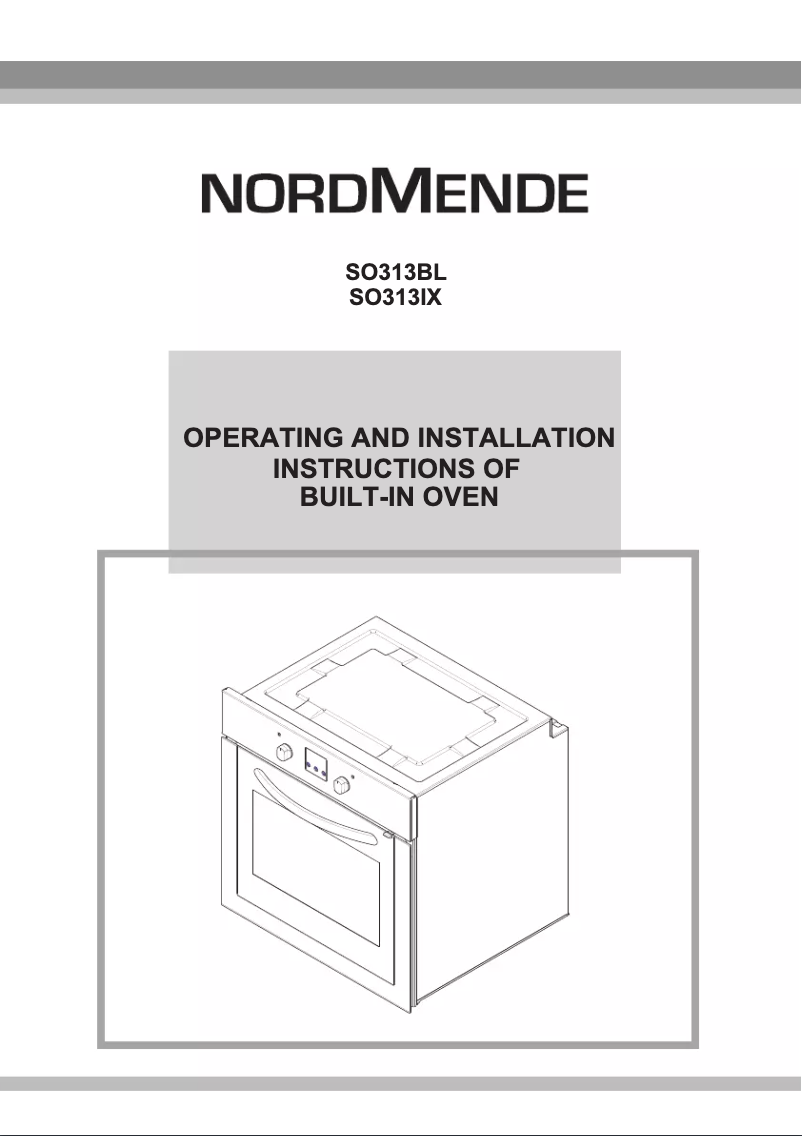 Page 1 of the manual User Manual Nordmende SO313IX