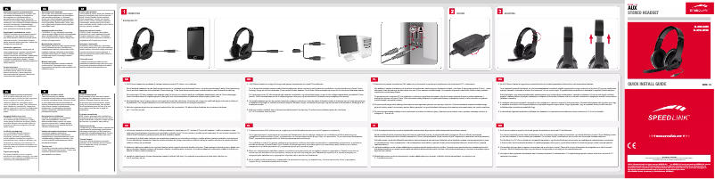 Page 1 of the manual User Manual Speed-Link AUX