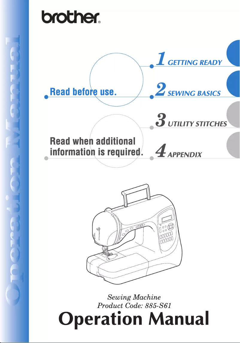 Page 1 de la notice Manuel utilisateur Brother SB3129