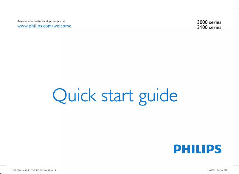 Page n°1 - Manuel utilisateur Philips 47PFL3007K