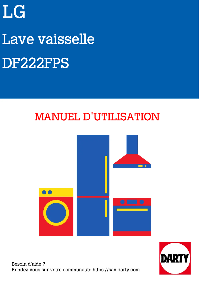 Page 1 de la notice Manuel utilisateur LG DF222FPS