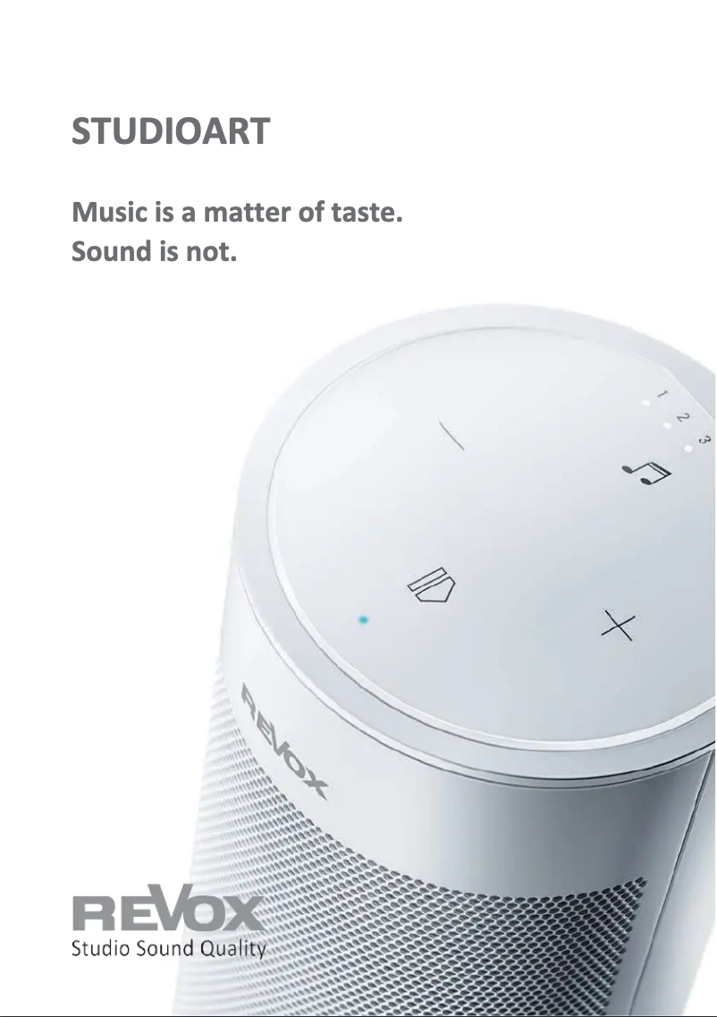 Page 1 de la notice Brochure Revox Studioart A100