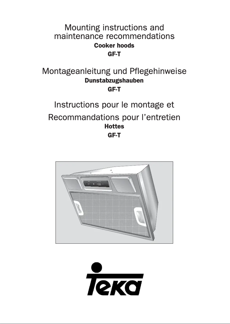 Page 1 de la notice Manuel utilisateur Teka GF-T