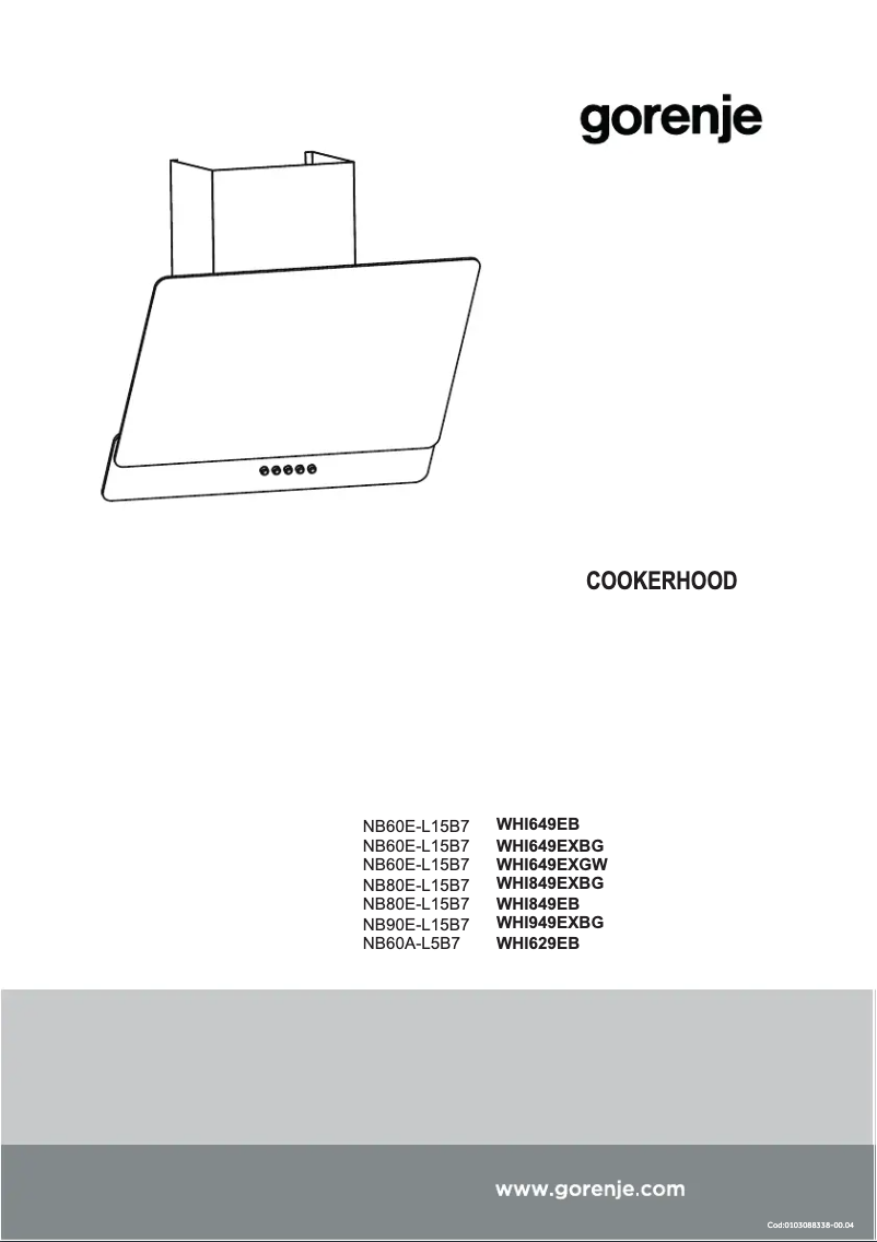 Página 1 del manual Manual de usuario Gorenje WHI849EB