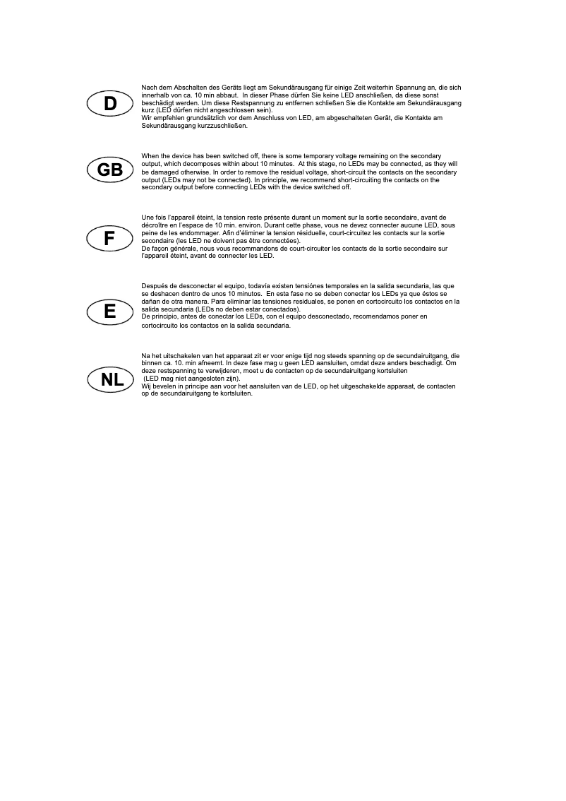 Page 1 de la notice Manuel utilisateur SLV 464200