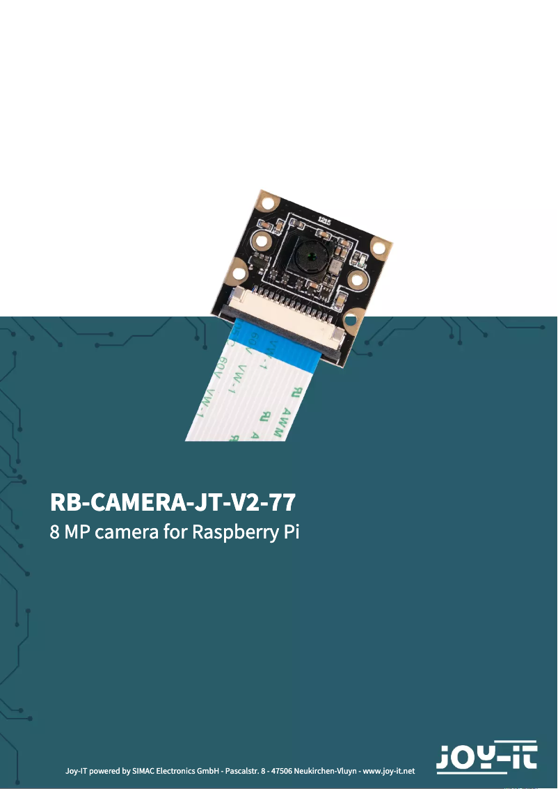 Página 1 del manual Manual de usuario Joy-It RB-CAMERA-JT-V2-77