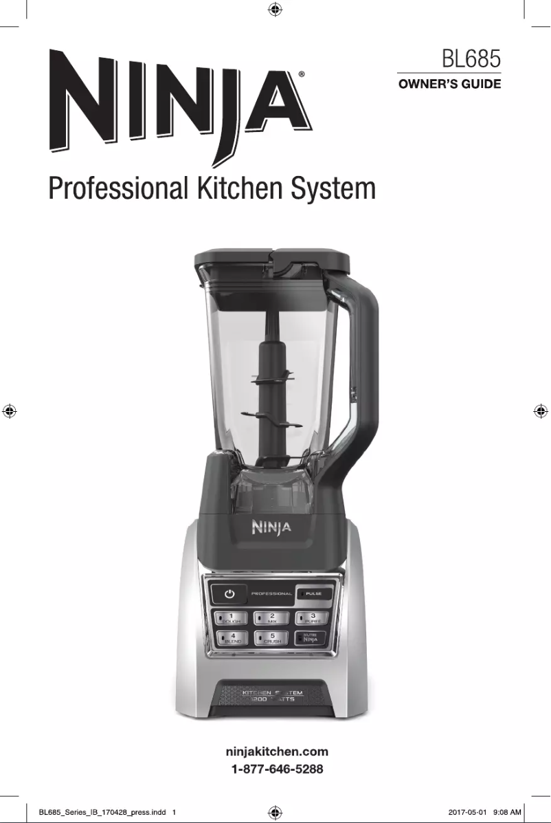 Page 1 de la notice Manuel utilisateur Ninja BL685