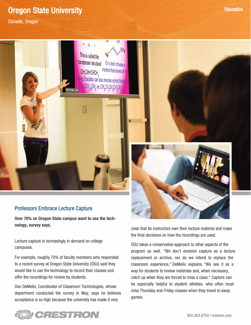 Page 1 de la notice Manuel utilisateur Crestron SW-FUSION-RV