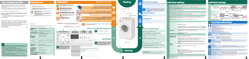 Page 1 de la notice Manuel d'utilisation et d'entretien Siemens WM14E477EE