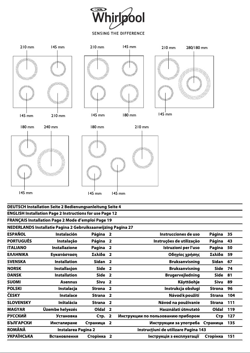 Página 1 del manual Manual de usuario Whirlpool ACM804/BA