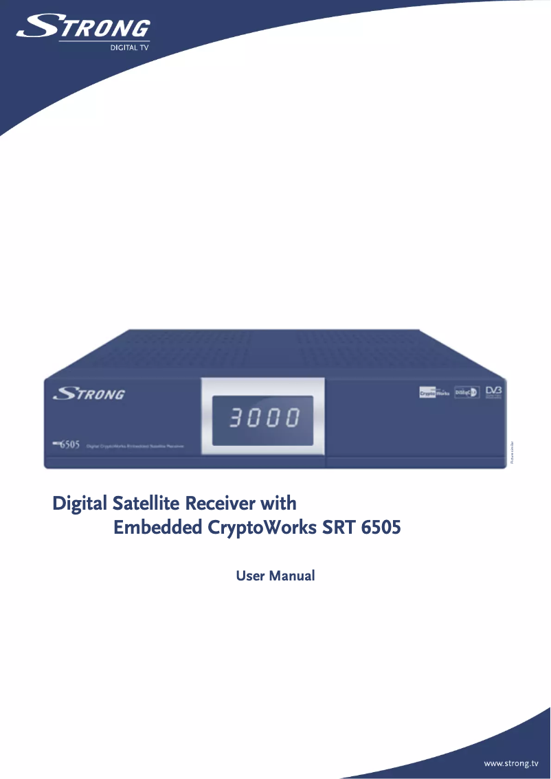 Page 1 de la notice Manuel utilisateur Strong SRT 6505