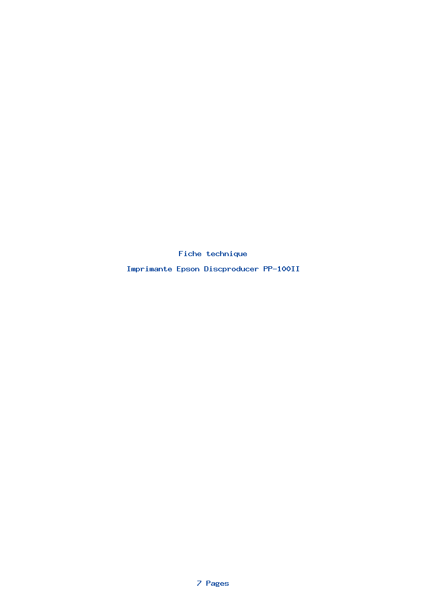 Image de la première page du manuel de l'appareil Discproducer PP-100II