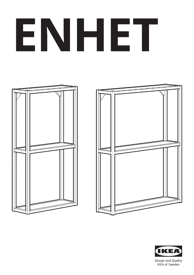 Page 1 de la notice Manuel utilisateur Ikea ENHET 304.489.37