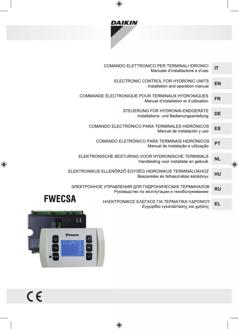 Page 1 de la notice Manuel utilisateur Daikin FWD16ACFN6V3