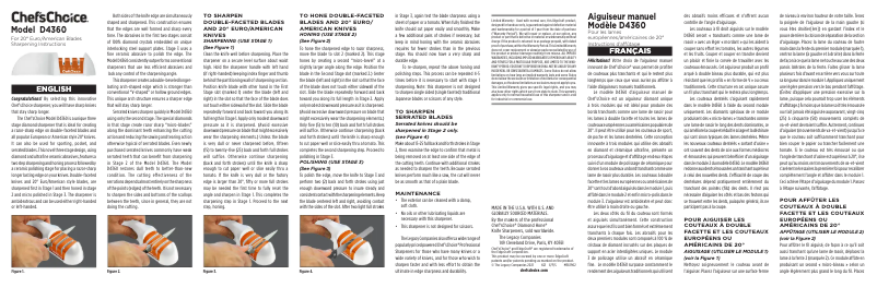 Página 1 del manual Manual de usuario Chef's Choice D4360