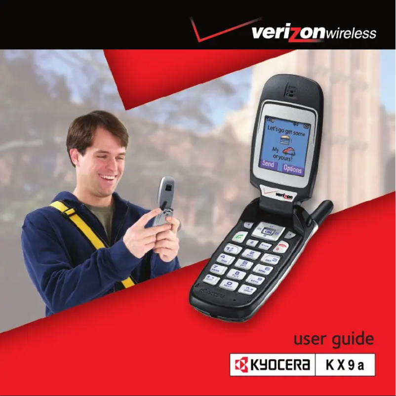 Page 1 de la notice Manuel utilisateur Kyocera KX9a