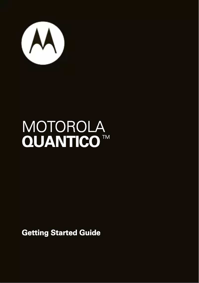 Page 1 de la notice Manuel utilisateur Motorola W845