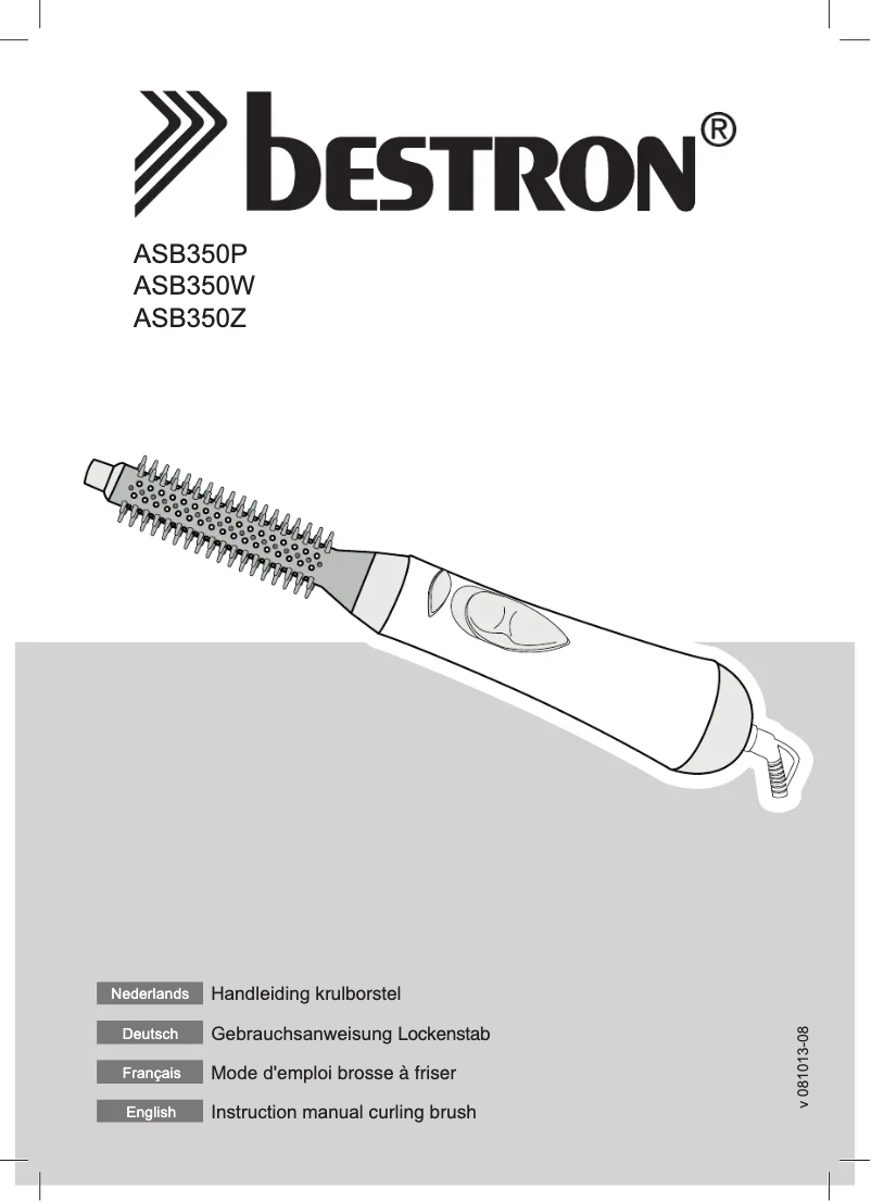 Page 1 de la notice Manuel utilisateur Bestron ASB350W